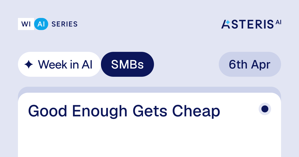 Good Enough Gets Cheap